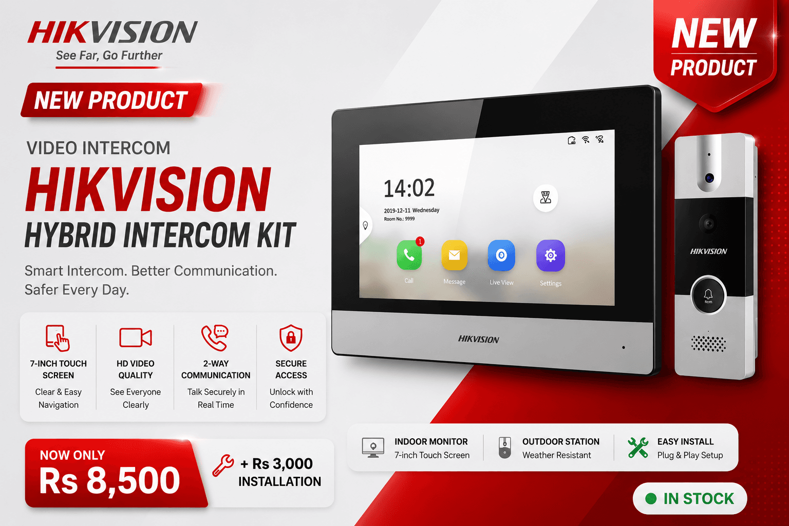 Hikvision Hybrid Intercom Kit