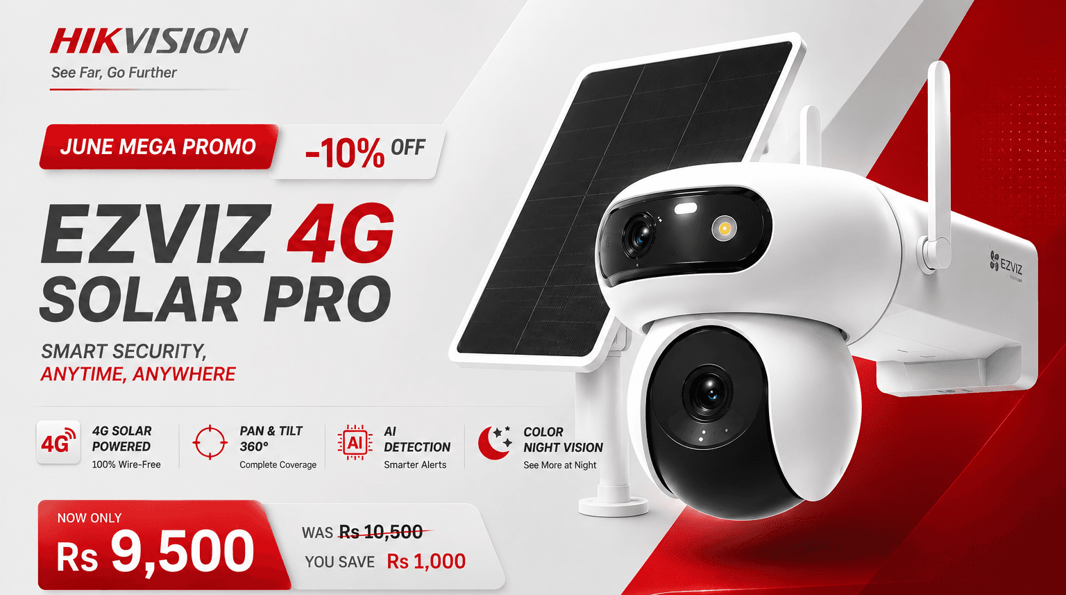 EZVIZ HB90 4G Solar Pro